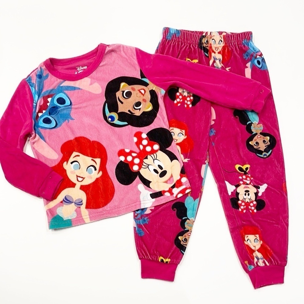 Disney little girls fleece pajama set